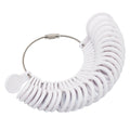 Wholesale Plastic EU Size US 1-13 and UK A-Z Ring Measure Tool Plastic Ring Sizer Finger Gauge Jewelry Measuring Tools