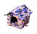 Outdoor Waterproof Snow Proof Cold Proof Thermal Insulation Cat and Dog Nest Oxford Cloth Detachable Stray Cat Nest