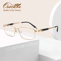 Luxury Brand Y2K Gold Eye Brand Designer Wholesale Eyewear Eyeglasses Titanio Pure Titanium Glasses Men Optical Spectacle Frames