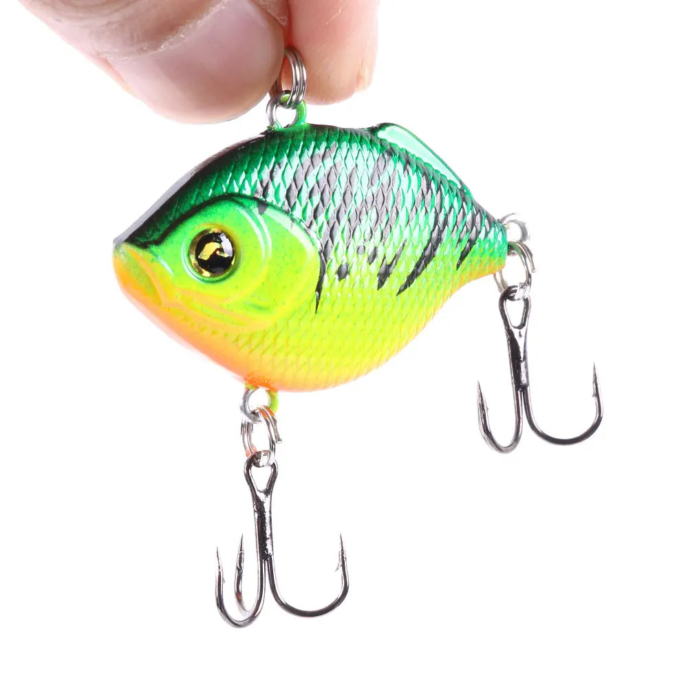 Vibra Lure 4cm 9g  Plastic Jerkbait Hook Vib Fishing Lure for Seabass Pike