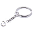 25mm 30mm Metal Light Ring With 4 Chain Opening Ring Key Chain