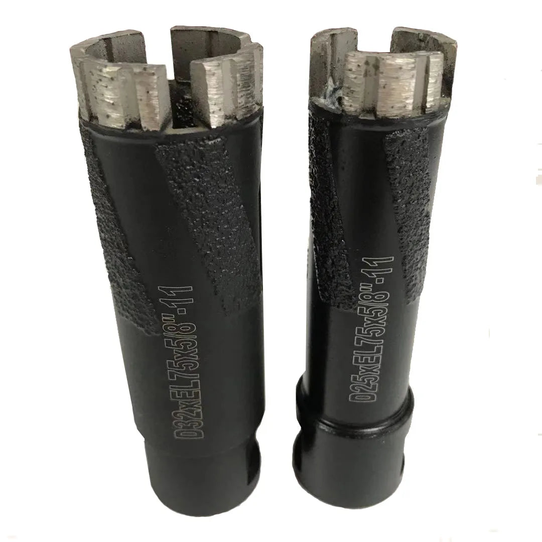 Diamond Core Drilling Bits With Vacuum Brazed Protected Teeth Dry Use for granite marble and concrete floor