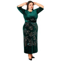 Muslim  Beauty Dress Luxury Abaya Temperament Print Dress With Diamond Robe Party Wear Plus SIze Middle East Ladies Fashion