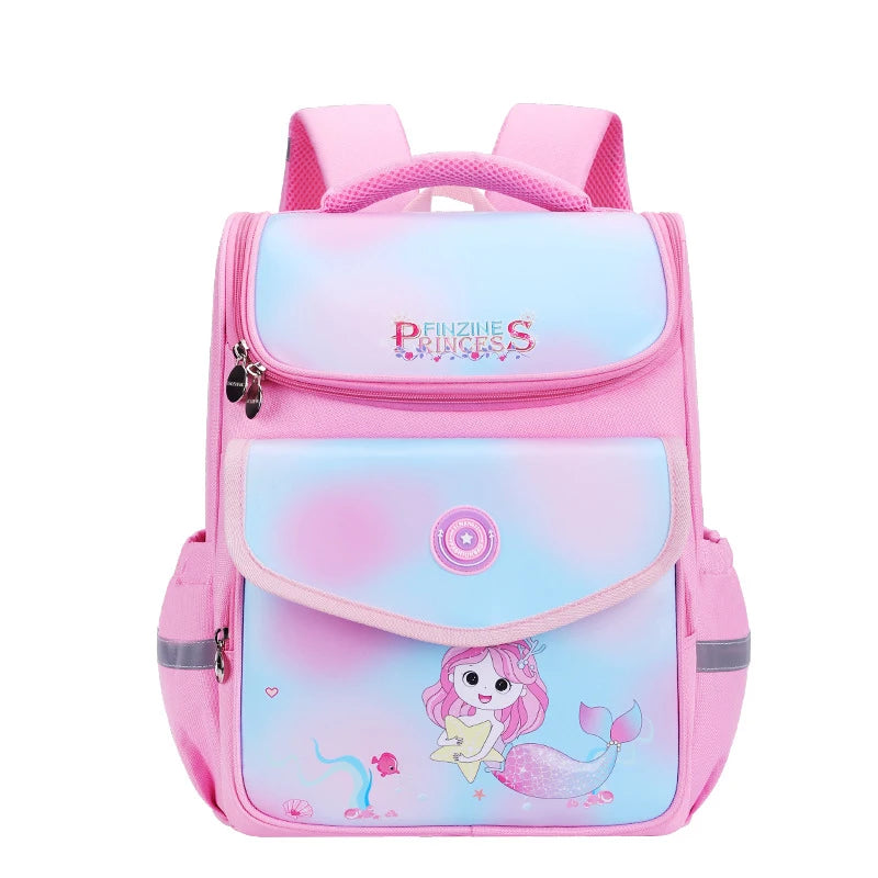 Fashion Fantasy Children's 1-6 Grades to Reduce the Burden of Double Shoulder Schoolbag