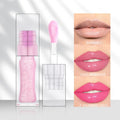 Unique Lip Gloss Tube Plump Fruit Glossy Lip Gloss Full Transparent Lipgloss Tube Vegan Lip Plumper Gloss