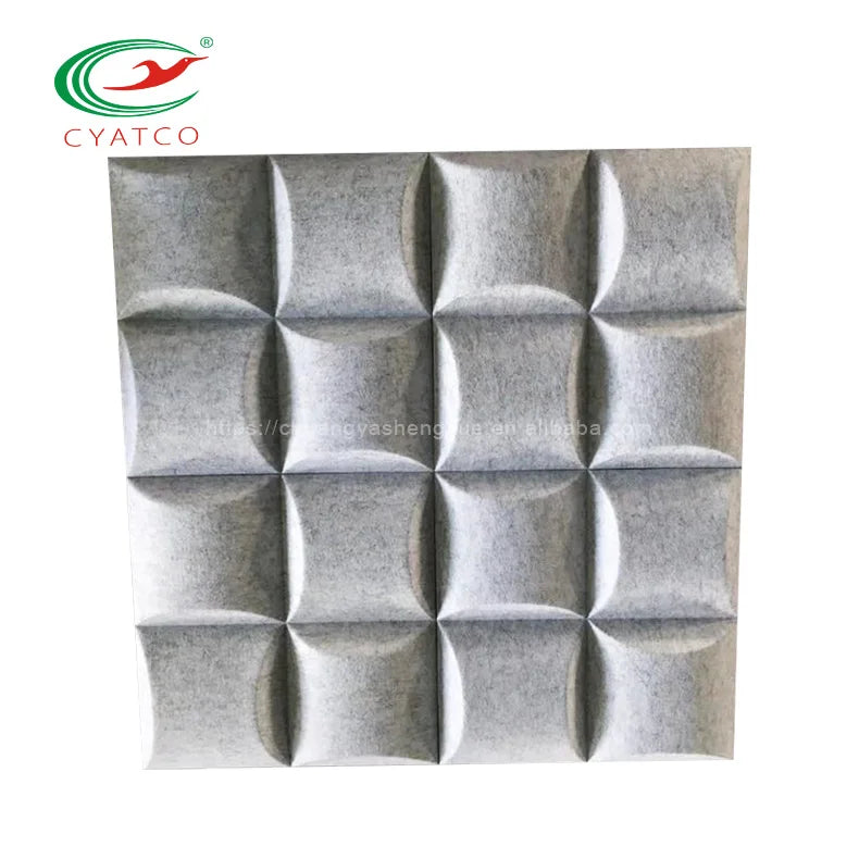 3D Windmill Acoustic Polyester Wall Panels for Interior Decoration and Noise Reduction