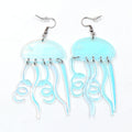 ERS703ER1543 Top Fashion CN Drop Jellyfish Iridescent Trendy  Earrings Acrylic Jewelry for Women