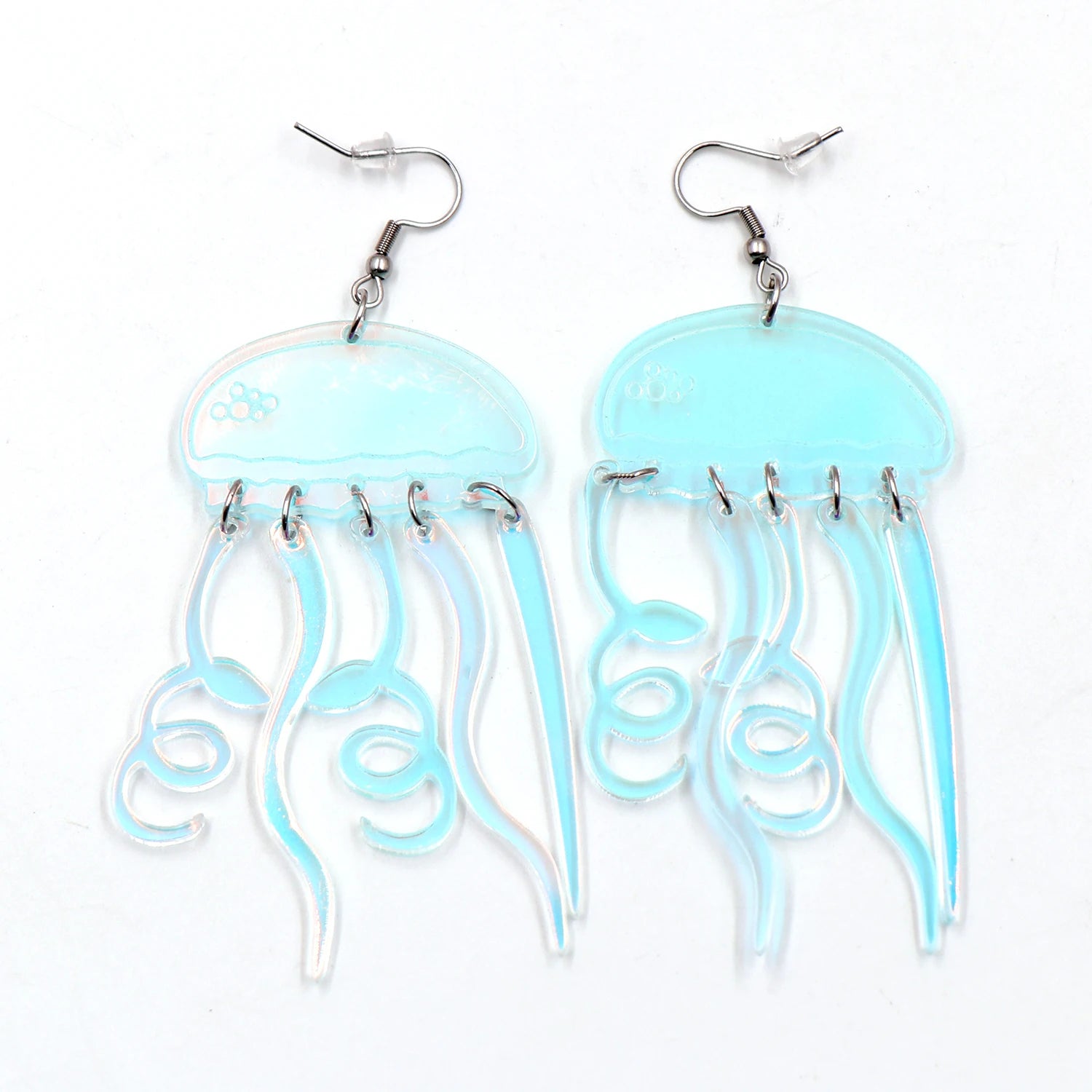 ERS703ER1543 Top Fashion CN Drop Jellyfish Iridescent Trendy  Earrings Acrylic Jewelry for Women