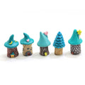 Mini Green Tree Fairy House Mushroom Micro Garden Miniature Figurines Forest Lawn Terrarium Decor Craft DIY Accessories