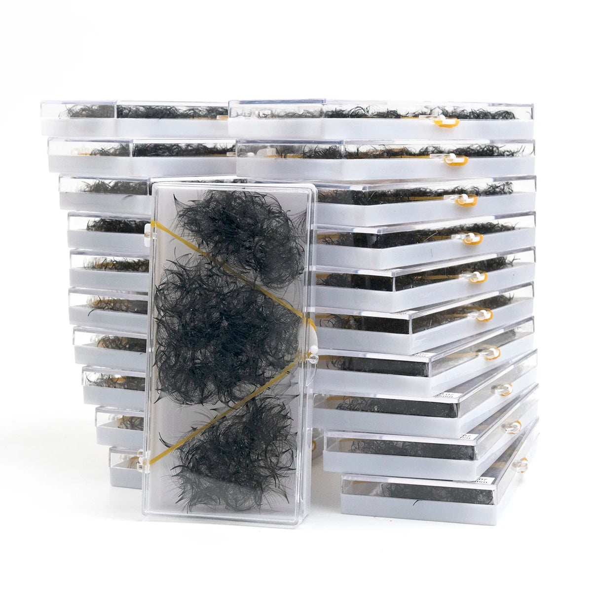 4D Premade Volume Fan Eyelash Extension Stock 10mm Long Stem 0.03 0.05 0.07 C D CC Loose Handmade DIY Lashes 500FANS