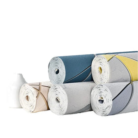 Modern Home Decor Non Woven TV Wall Background Living Room Bedroom Geometric Fabric Wallpaper