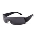 STORY T329 Futuristic Y2K Mirror Rectangle Rimless Sunglasses Women Men 2023 New Fashion Little Star Rivet Frameless Sun Glasses
