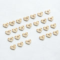 Fashion Jewelry Gold Filled Initial Alphabet Heart Letter Charms Connector Wholesale for Bracelet Making