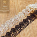 High Quality Polyester Silk French Lace Fabric DIY Embroidery Barcode Hollow Flower Lace Accessories for Shoes Bags Clothing