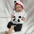 Washable Cute 43cm Silicone Dolls for Adoption Lifelike Reborn Girl Reborn Baby Art Doll Collectibles Parent Gift for Xmas