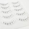Natural Cruelty-Free Handmade Synthetic Bottom Lashes Clear Band Private Label Wholesaler Lower Eyelash Comic Eye Hybrid Light
