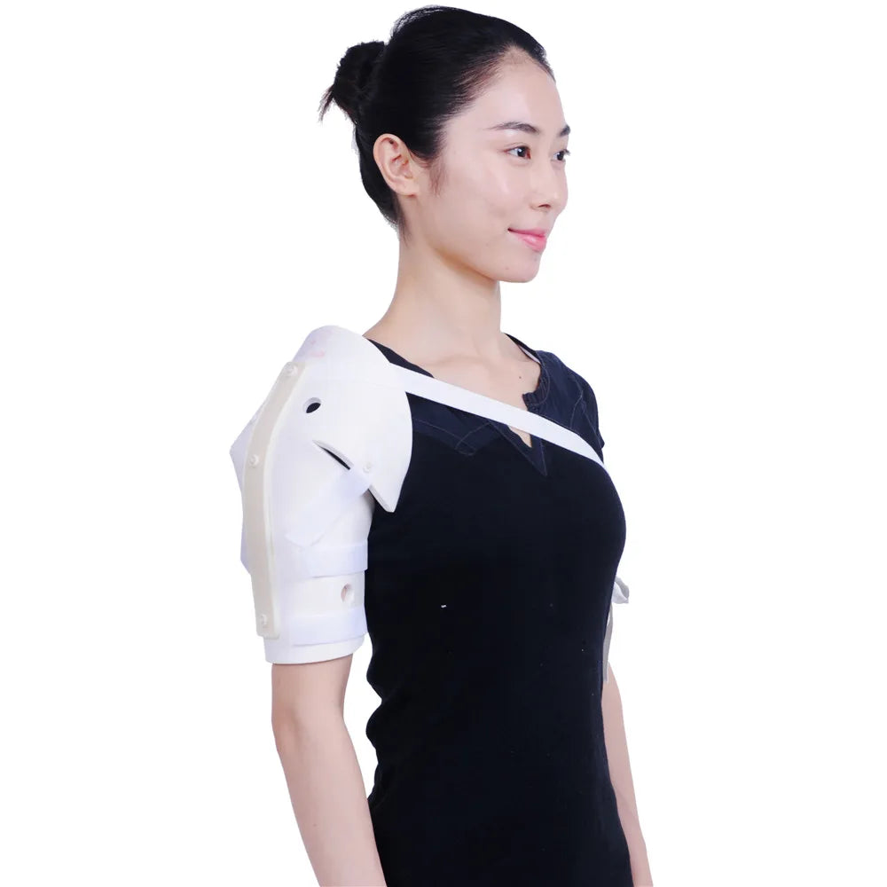 White Neoprene Humeral Shaft Fracture Splints and Sarmiento Braces in Sizes S/M/L for Upper Arm and Shoulder