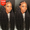 Deep Wave 4X4 13X4 HD Lace Frontal Wigs Human Hair Lace Front Brazilian Wig 30 Inch Deep Curly Glueless Transparent HD Lace Wig