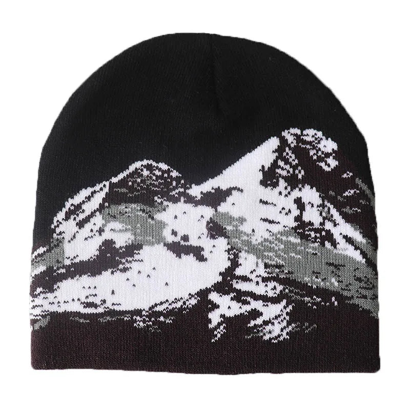 Wholesale Jacquard Logo Plain Streetwear Black Slouch Knit Hats Sport Custom Labels Beanie Hat for Women Beanie