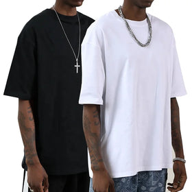 Akilex Cotton T Shirt Oversized Crop Boxy Fit Tshirt Men's 100% Cotton Streetwear Quality Custom logo Plain t Shirt for Men