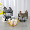 Wholesale Ceramic Egg Baskets Chicken Hen Egg Metal Storage Home Decor