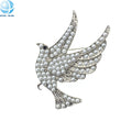 Popular White Pearls Peace Dove Brooches 1920 Zeta Phi Beta Sorority Pin for Finer Women Jewelry Gift