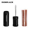 RIDERACE Bicycle Tire Repair Tool Kit Durable Mountain Bike Tubeless Tyre Puncture Sealant Rubber Stripe Drill Set for MTB Road