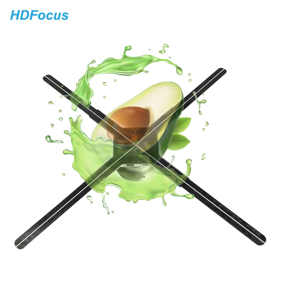 Hd High Brightness 2000nits 75cm Outdoor 3d Holographic Led Fan 3d Holograma Ventilador