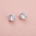 925 Sterling Silver Earring Hot Sale Silver Earsgemstone Stud Earring with CZ