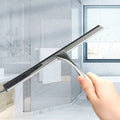 Stainless Steel Short-Handle Window Wiper All-Purpose Car Door Bathroom Shower Glass Squeegee with Soft Profile