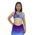 Custom Made Sports Apparel Wholesale Cheerleading Bra and Cheer Short Customized Sublimation Cheer Bras and Shorts With Metallic