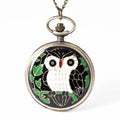 Eagle Pendant Enamel Pocket Watches Owl Quartz Watch Pocket Watches