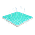 OEM & ODM Orthopedic Cooling Memory Foam Gel Car Seat Cushion Square Ice Colling Gel Seat Cushion for Living Room