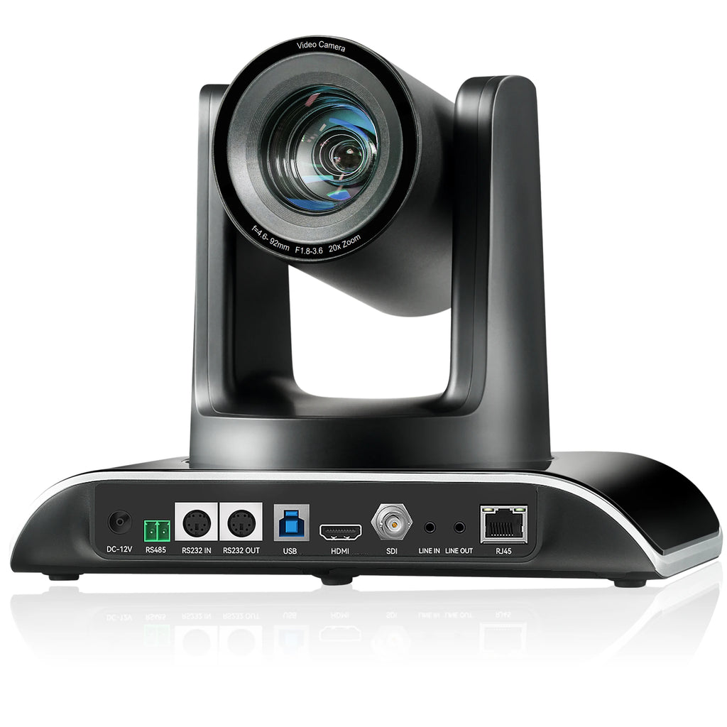 Tongveo  20X AI Auto Tracking PTZ FULL HD Conference Cameras 1080P60FPS USB3.0+HD-MI+IP+SDI Outputs