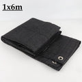 1x6m (3.28ftx19.7ft) Thicken Black HDPE Balcony Safety Privacy Net Pergolas Sun Shade Net Window Curtain Cover Net