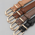 New Custom Women's Belt Pin Buckle Pure Cowhide Women's Casual Belt Decorative Jeans Dress Belt