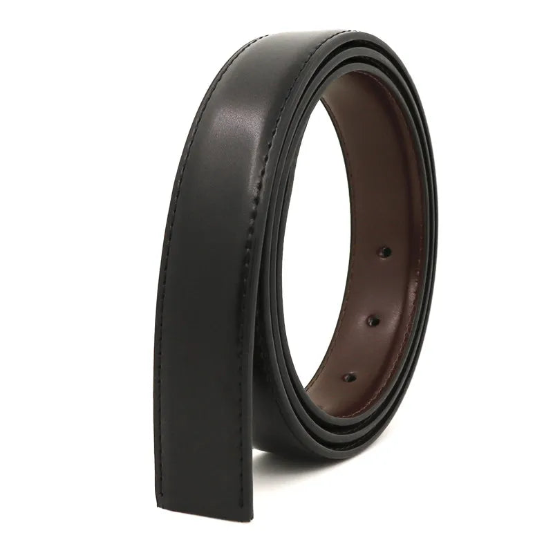 2.8CM Leather Belt Strap Plate Pin Buckle Belt With Holes LQbelt Factory Custom Logo