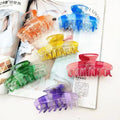 Factory Wholesale Women Hair Accessories Transparent Plastic Claw Clip Candy Color for Girls