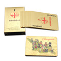 New OEM Logo Black Poker Card Gold Waterproof Egyptian Playing Cards