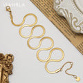 VIANRLA Stainless Steel Necklace 2.5mm Snake Chain Jewelry 18K Gold PVD Plated Free Laser Logo Drop Shipping