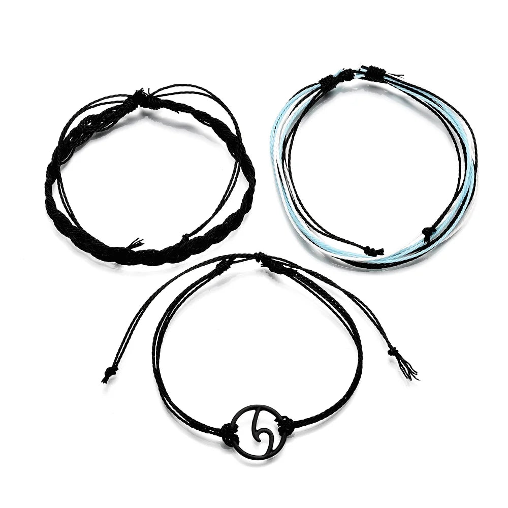 Wholesale Wax Cord Braided Pura Vida Bracelet Jewelry Bracelets Adjustable