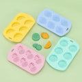 DIY 6 Cavity 3D Watermelon Strawberry Lemon Pineapple Tropical Fruit Shapes Silicone Chocolate Cake Ice Mold Fruit Ice Trays