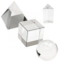 Wholesale Business Gifts K9 Optical Crystal Prism Photography Pyramid Round Ball Triangle Prism Blank Glass Block Cube