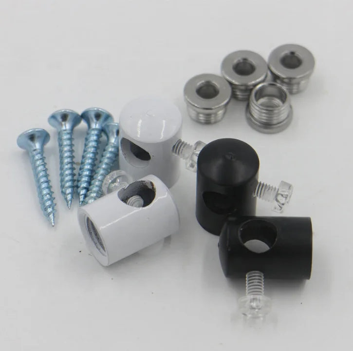 Screw Style Metal Cable Clip for Pendant Lamp Black/White 2-Year Warranty Qingyu Brand Made in China Ceiling Accessory