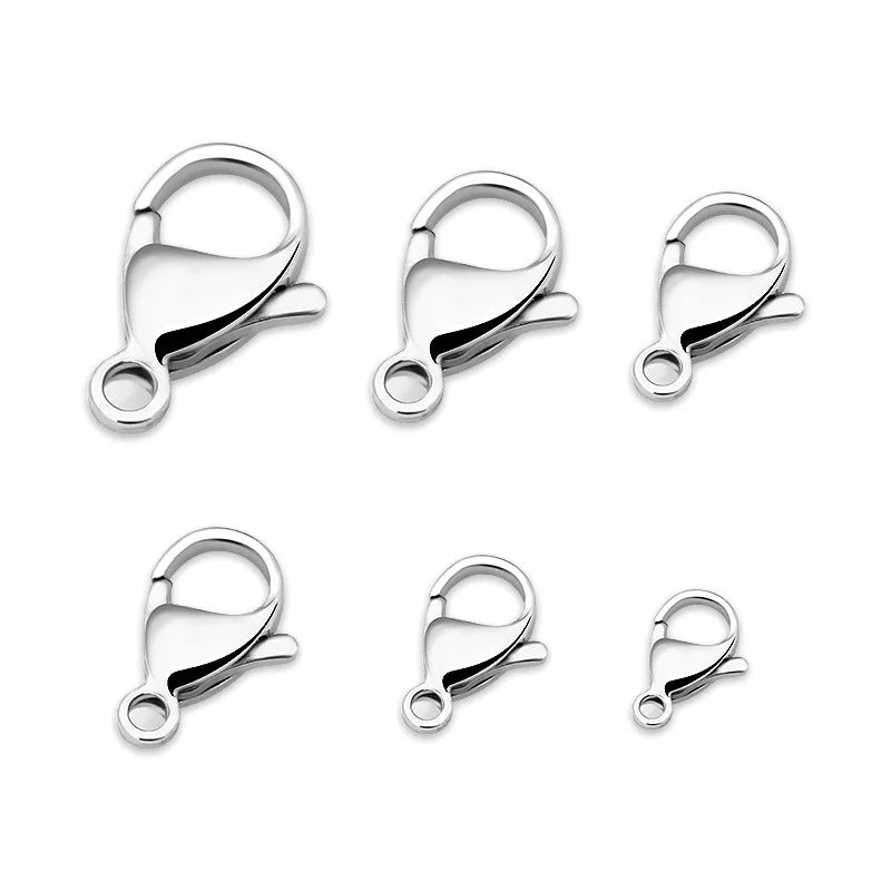 Stainless Steel Chain Clasp Lobster DIY Bracelet Necklace Jewelry Chain Lobster Clasp 9/10/11/12/13/15mm