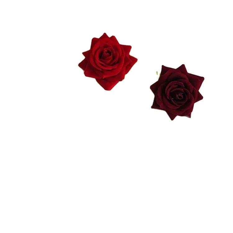 U-3075 Realistic Handmade Artificial Silk Rose Flower Heads for Wedding Mother's Day Christmas Decorations-Customizable Size