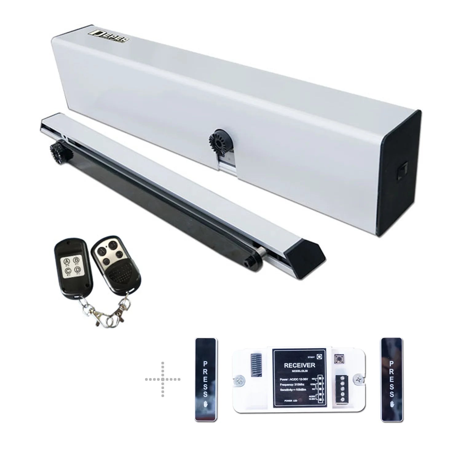 Deper DSW165 Max 100W Heavy Duty Automatic Door Opener Swing Door Operator With Wireless Press Buttons DL30