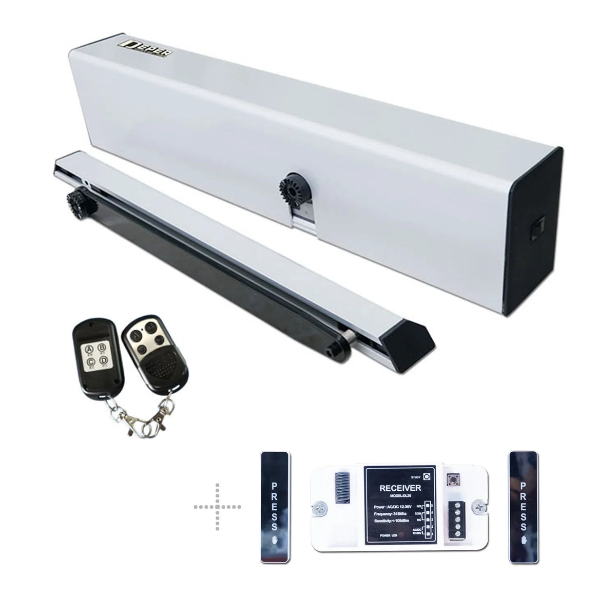Deper DSW165 Max 100W Heavy Duty Automatic Door Opener Swing Door Operator With Wireless Press Buttons DL30
