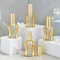 Customization logo 12ml Gold Empty Cosmetic Perfume Fine Mist Spray Glass Bottles