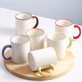 Modern Simple 11oz Breakfast Ceramic Milk Coffee Mugs New Bone China Ceramic Espresso Cup Porcelain Tea Cups with Custom  logo